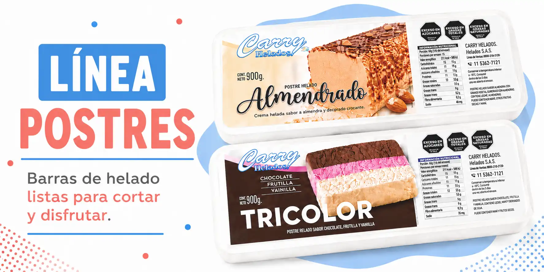 Postres helados Carry