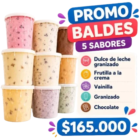 Promo Baldes 5 Sabores